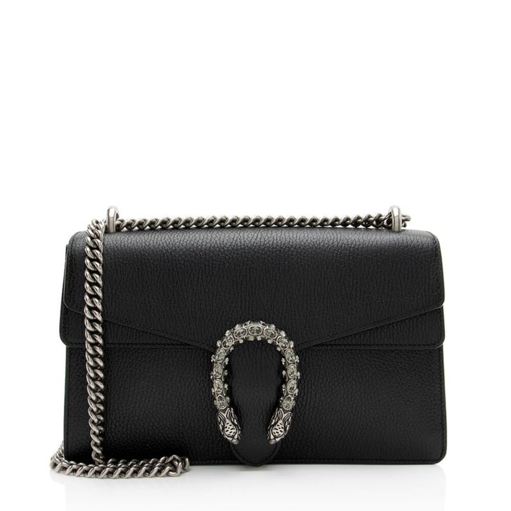 Gucci Leather Crystal Dionysus Medium Shoulder Bag